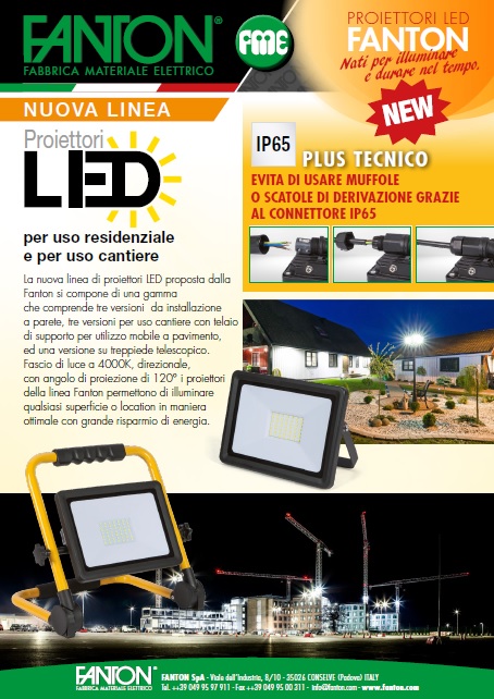 Nuova linea Proiettori LED