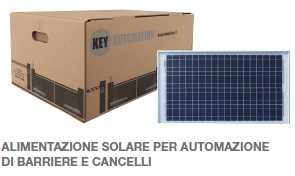 KEY SOLE - Alimentazione solare per automazione di barriere e cancelli