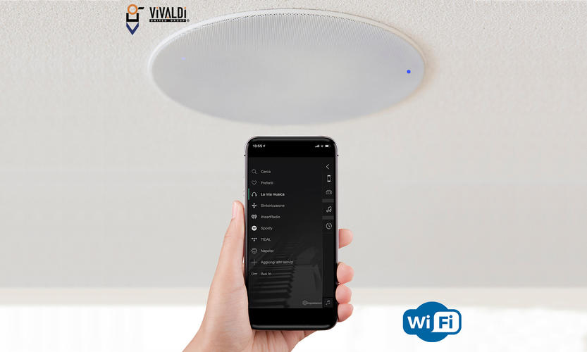 NUOVO DIFFUSORE MULTISORGENTE MULTIMEDIALE WIFI - KEYROUND16AF