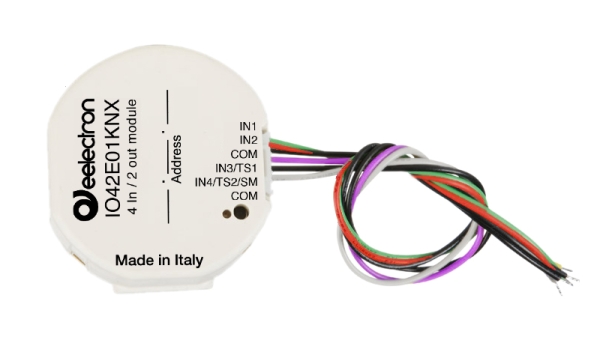 Modulo universale da incasso 4 ingressi / 2 uscite KNX