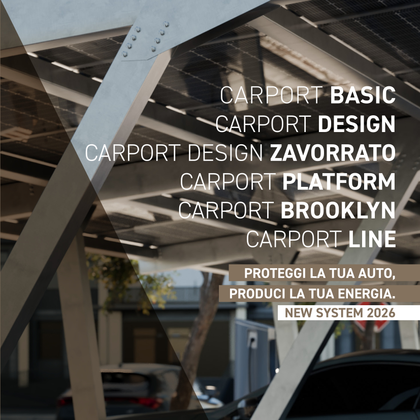 CARPORT - PROTEGGI LA TUA AUTO, PRODUCI LA TUA ENERGIA