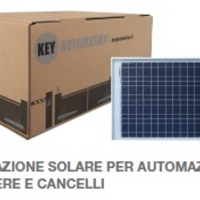 KEY SOLE - Alimentazione solare per automazione di barriere e cancelli