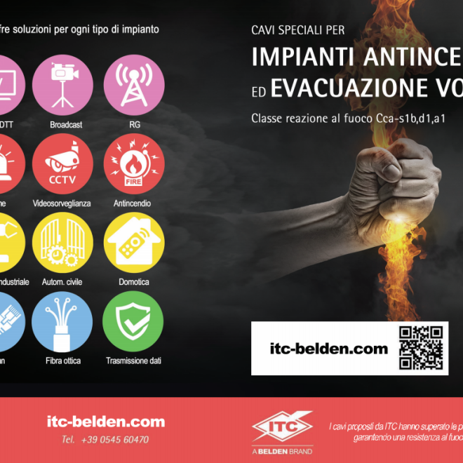 Cavi Antincendio ed EVAC certificati secondo la normativa CPR