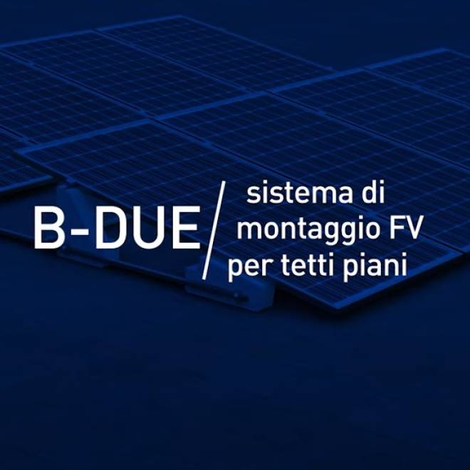 Sistema di montaggio su Zavorre per moduli di grandi dimensioni